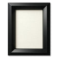 Bold Black Geometric Frame Border Rug