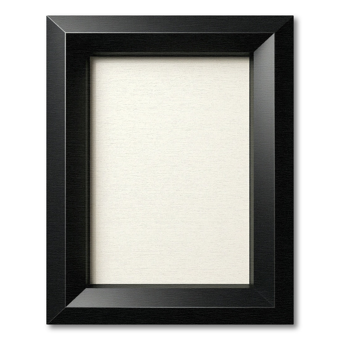 Bold Black Geometric Frame Border Rug