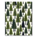 Modern Forest Evergreen Pine Tree Rug