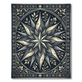 Celestial Star Monochrome Floral Foliage Rug