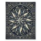 Celestial Star Monochrome Floral Foliage Rug