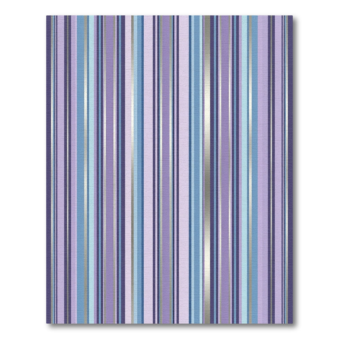 Lavender Blue Silver Striped Rug