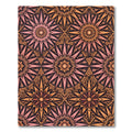 Pink Orange Sunburst Medallion Rug