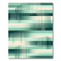 Emerald Green Gradient Vertical Stripe Rug