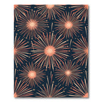 Coral Burst Starburst Radiance Rug