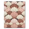 Art Deco Earthy Shell Scallop Rug