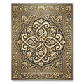 Ornate Gold Floral Interlace Rug