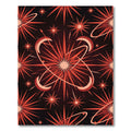 Atomic Red Starburst Orbit Rug