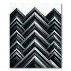 Monochromatic Angled Geometric Peaks Rug