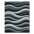 Monochromatic Gradient Wavy Lines Rug