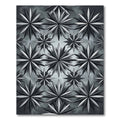 Modern Gray Starburst Geometric Rug