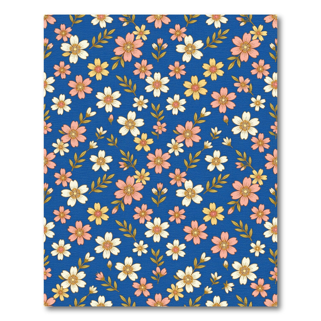 Coral Peach Blossom Garden Rug