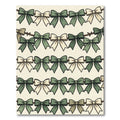 Sage and Cream Bow Garland Rug