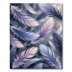 Ethereal Lavender Plume Feather Art Rug