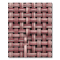 Woven Rose Gold Stripe Texture Rug