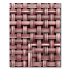 Woven Rose Gold Stripe Texture Rug