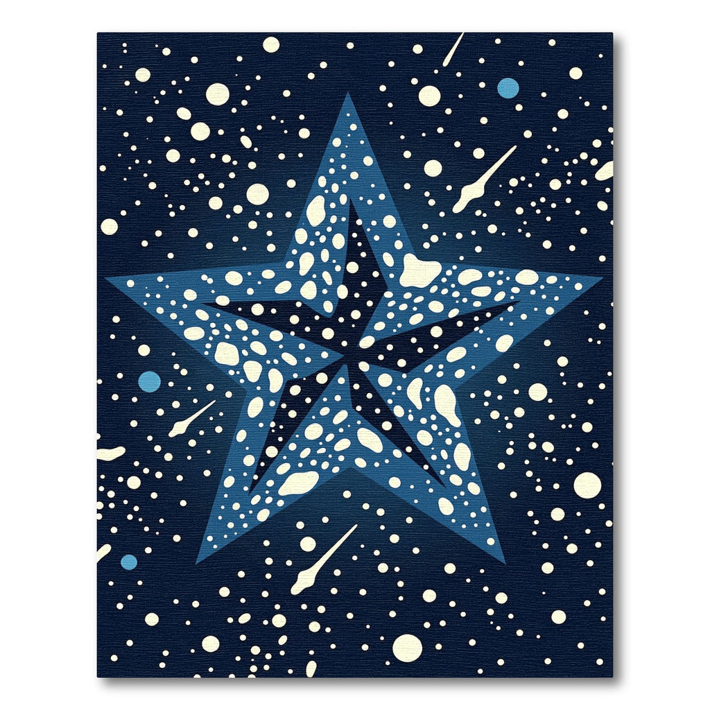 Cosmic Navy Celestial Starry Night Rug
