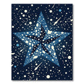 Cosmic Navy Celestial Starry Night Rug