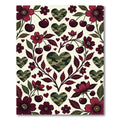 Camouflage Heart Cherry Blossom Rug