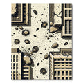 Urban Debris Texture Abstract Rug