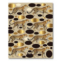 Gold Cheetah Spotted Modern Animal Rug