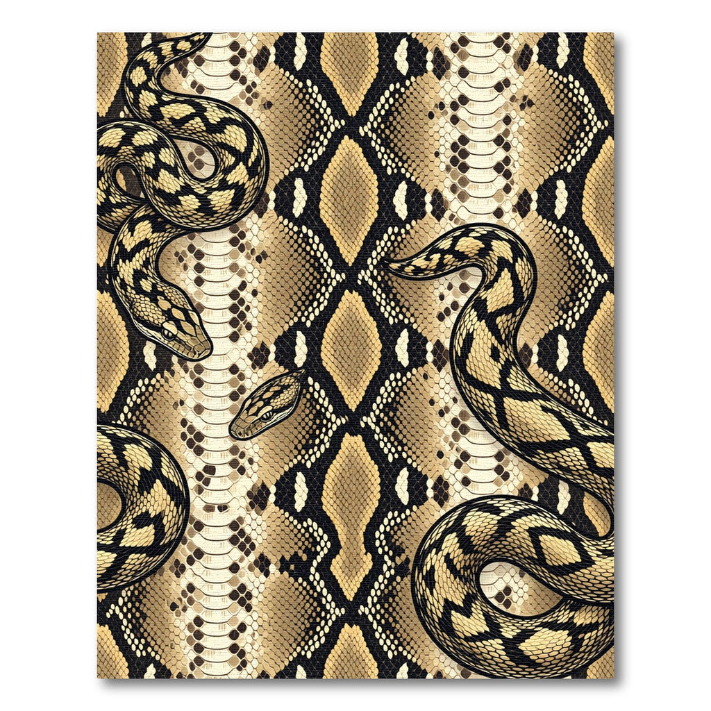 Exotic Serpent Skin Tan Reptile Rug