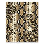 Exotic Serpent Skin Tan Reptile Rug
