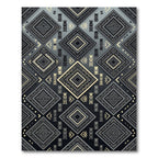 Navajo Inspired Geometric Diamond Rug