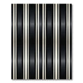 Modern Monochrome Vertical Pinstripe Striped Rug