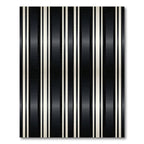 Modern Monochrome Vertical Pinstripe Striped Rug