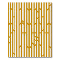 Modern Golden Geometric Vertical Linear Rug
