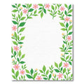 Spring Pink Flower Garden Border Rug