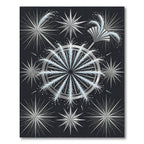 Silver Starburst Water Feature Rug
