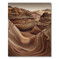 Earthy Swirl Sandstone Landscape Rug