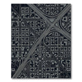 Urban Highway Gray Cityscape Overlay Rug