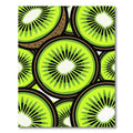 Lush Green Vibrant Kiwi Fruit Slice Rug
