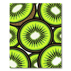 Lush Green Vibrant Kiwi Fruit Slice Rug