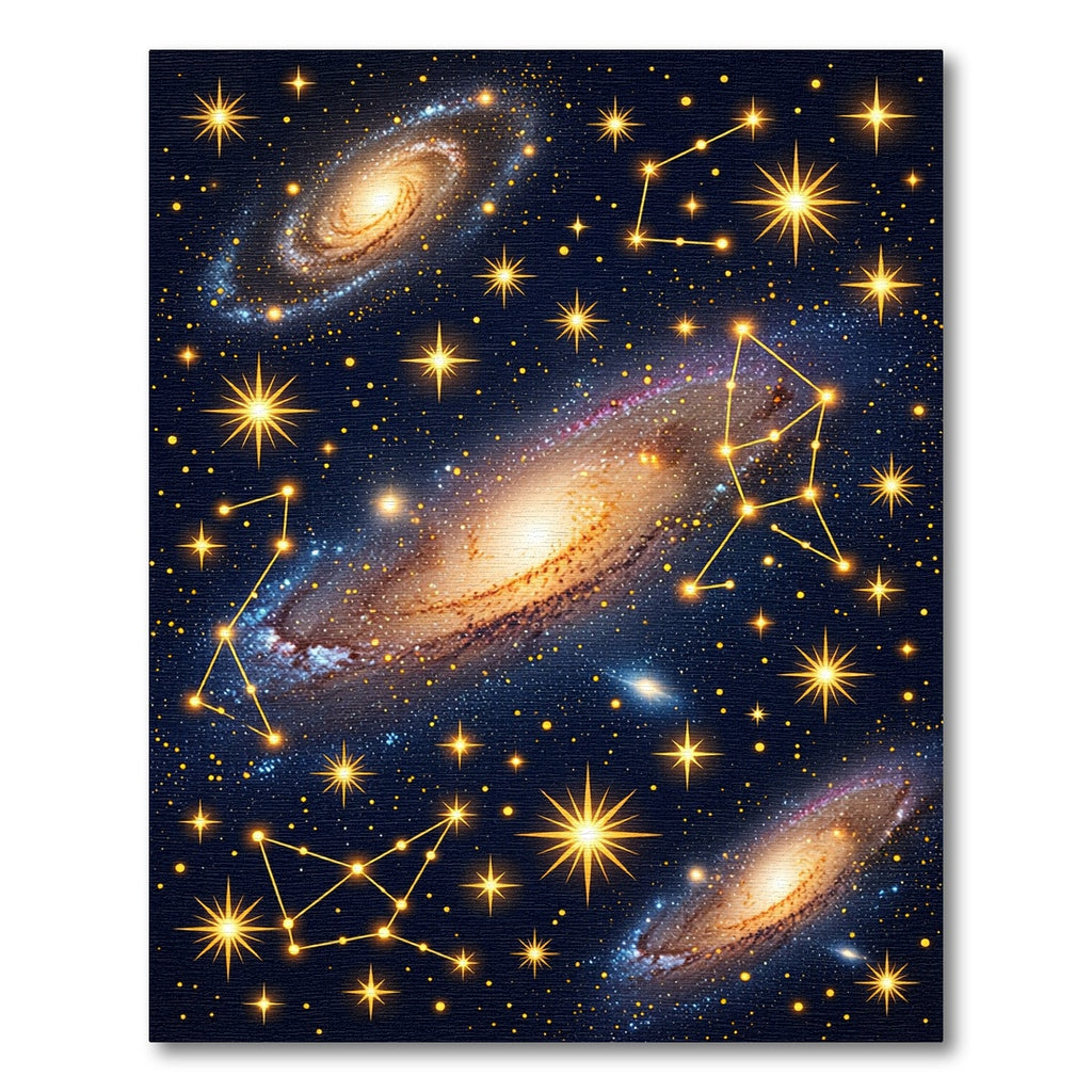 Cosmic Interstellar Galaxy Starry Night Rug