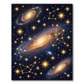 Cosmic Interstellar Galaxy Starry Night Rug