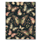 Whimsical Cream Butterfly Garden Botanical Rug