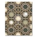 Geometric Octagon Wood Lattice Rug