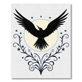 Black Raven Celestial Swirls Rug