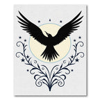 Black Raven Celestial Swirls Rug