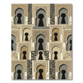 Architectural Keyhole Arch Pattern Rug