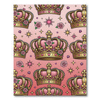 Pink Crown Rose Star Medallion Rug