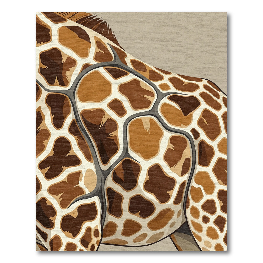 Brown Tan Irregular Spots Accent Rug