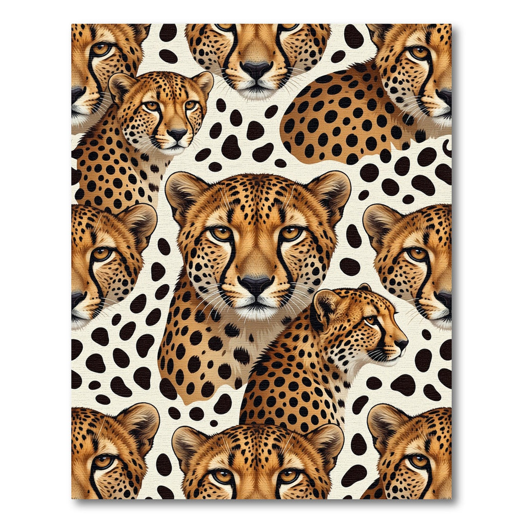 Bold Cheetah Print Animal Close-up Rug