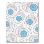 Abstract Blue Eye Composition Rug