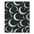Sage and Cream Minimalist Crescent Moon Rug