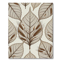 Ethereal Skeleton Leaf Wheat Botanical Neutral Rug
